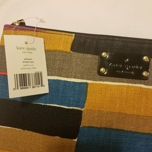 KateSpade Adrianne Gallery Row Multi Canvas Clutch